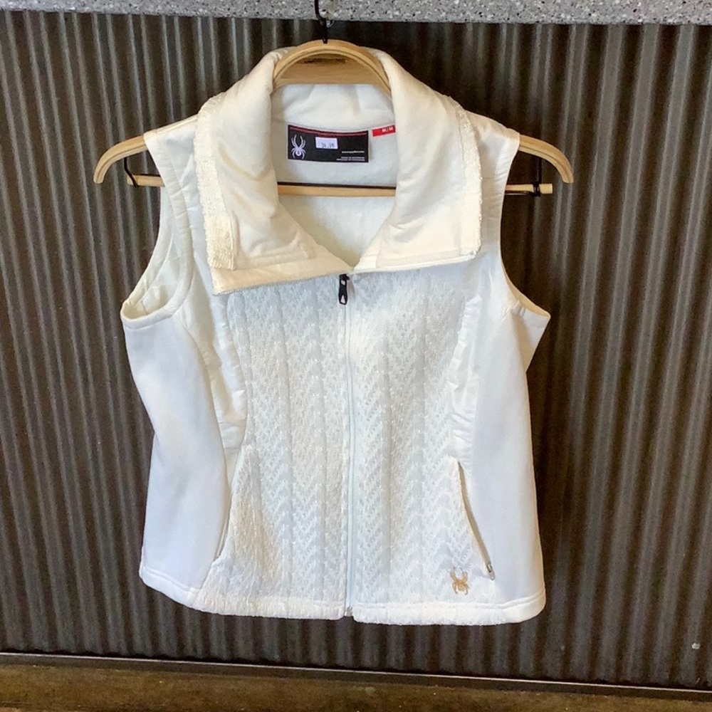 White spyder vest